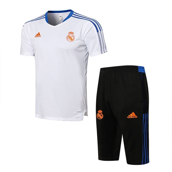 Entrenamiento Real Madrid Conjunto Completo 2022 Blanco Negro